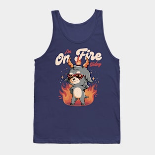 I'm On Fire Today - Funny Evil Creepy Baphomet Gift Tank Top